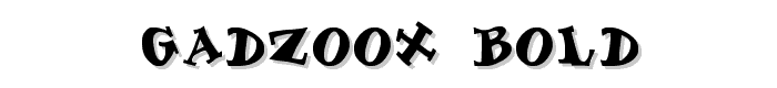 Gadzoox Bold font